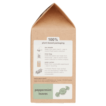 Teapigs Peppermint Leaves 50 Biodegradable Tea Temples 100g - UK Food & Drink - 5060136753022