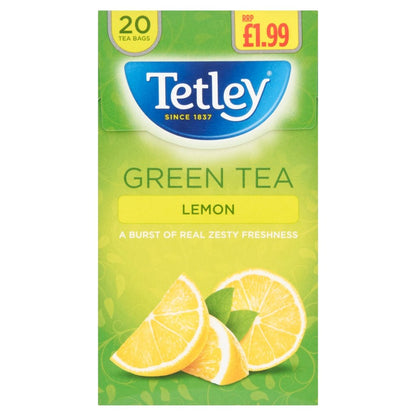 Tetley Green Tea Lemon 40g - UK Food & Drink - 5000208001415