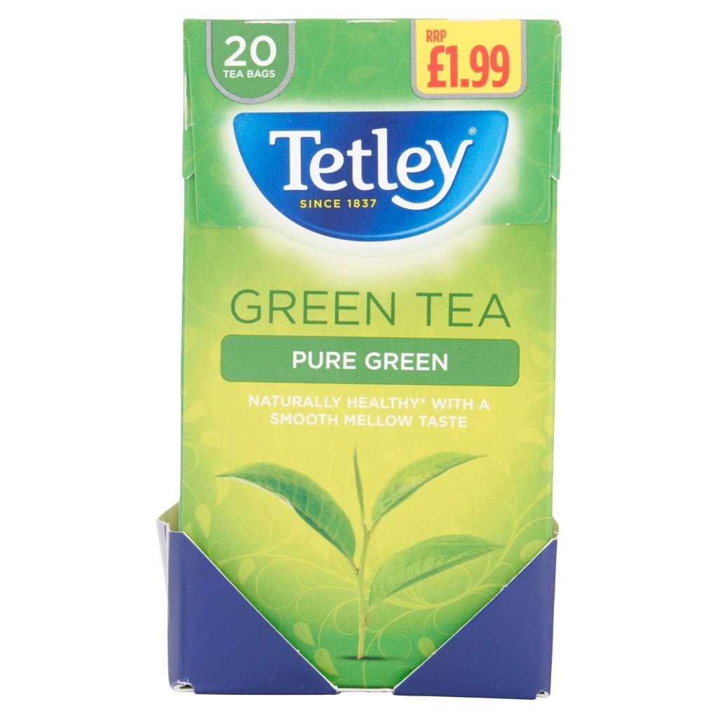 Tetley Pure Green 20 Green Tea 40g - UK Food & Drink - 5000208001439