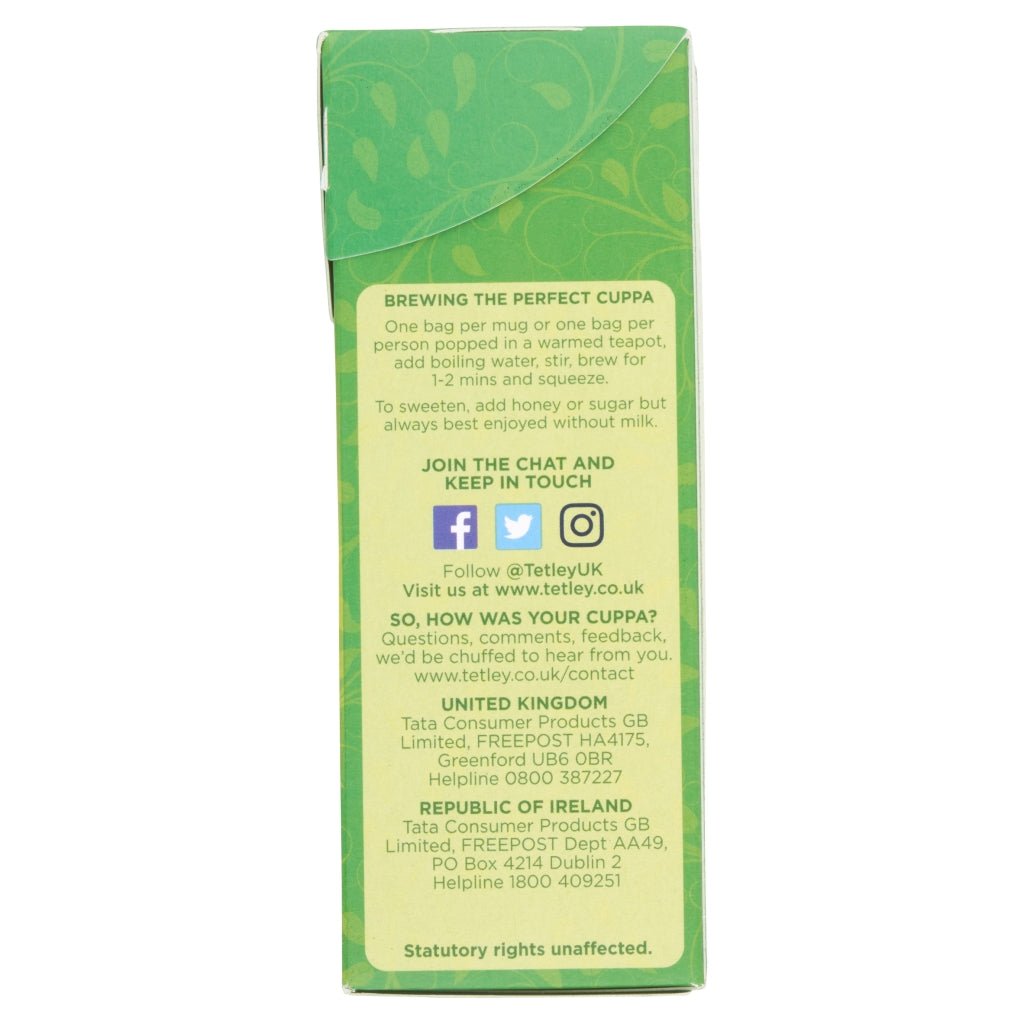 Tetley Pure Green 20 Green Tea 40g - UK Food & Drink - 5000208001439