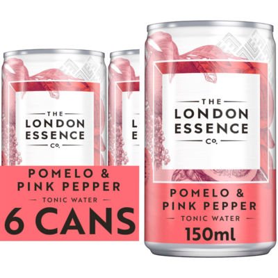 The London Essence Co. Pomelo & Pink Pepper Tonic Water 6 x 150ml - UK Food & Drink - 5010102243828