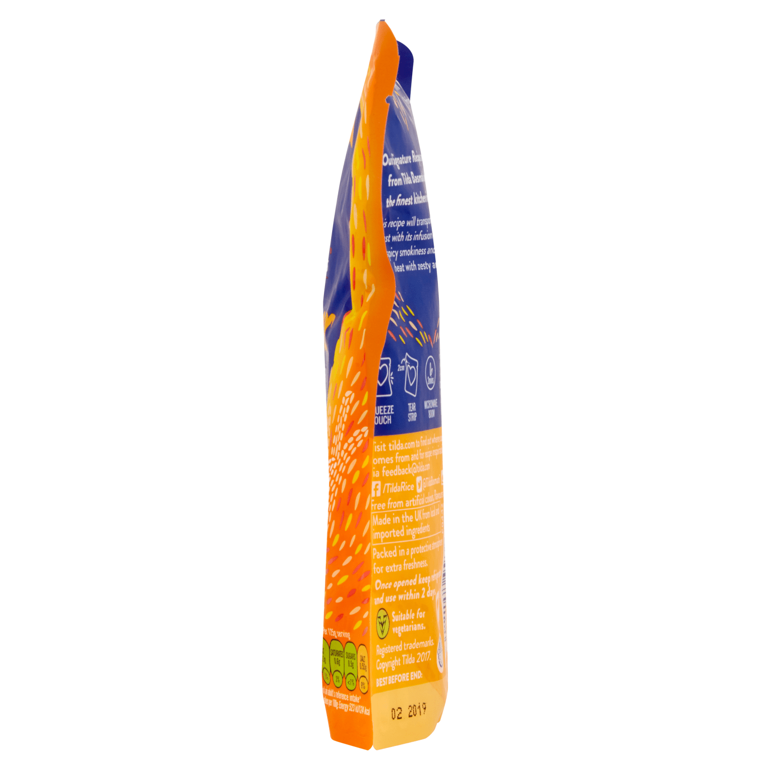 Tilda Microwave Hot Firecracker Basmati Rice 250g - UK Food & Drink - 5011157993645