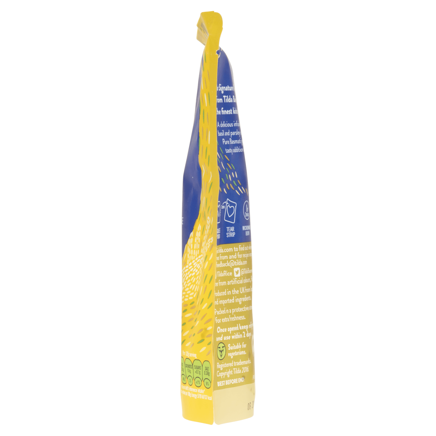 Tilda Microwave Lemon & Herbs Basmati Rice 250g - UK Food & Drink - 5011157888323