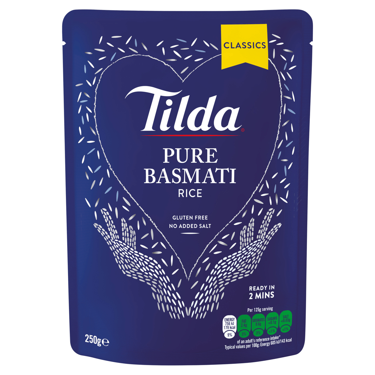 Tilda Pure Microwave Basmati Rice Classics 250g - UK Food & Drink - 5011157888101