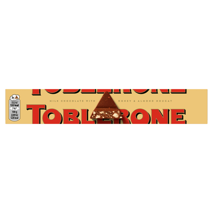 Toblerone Milk Chocolate Large Bar 100g - UK Food & Drink - 7614500010013