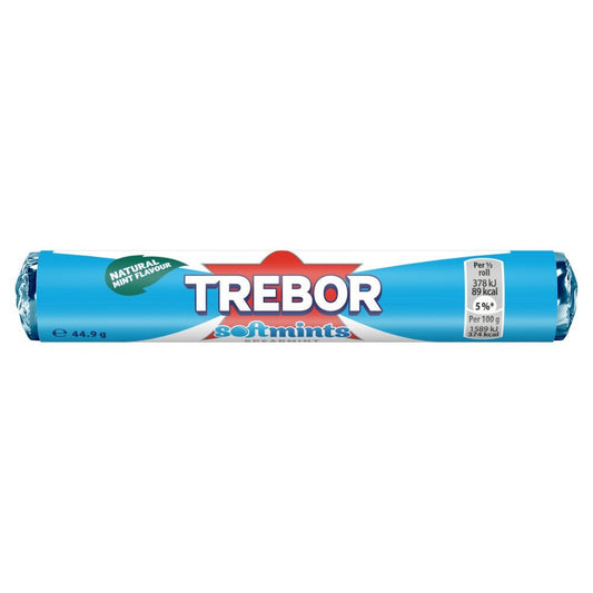 Trebor Natural Mint Flavour Softmints Spearmint 44.9g - UK Food & Drink - 50105083