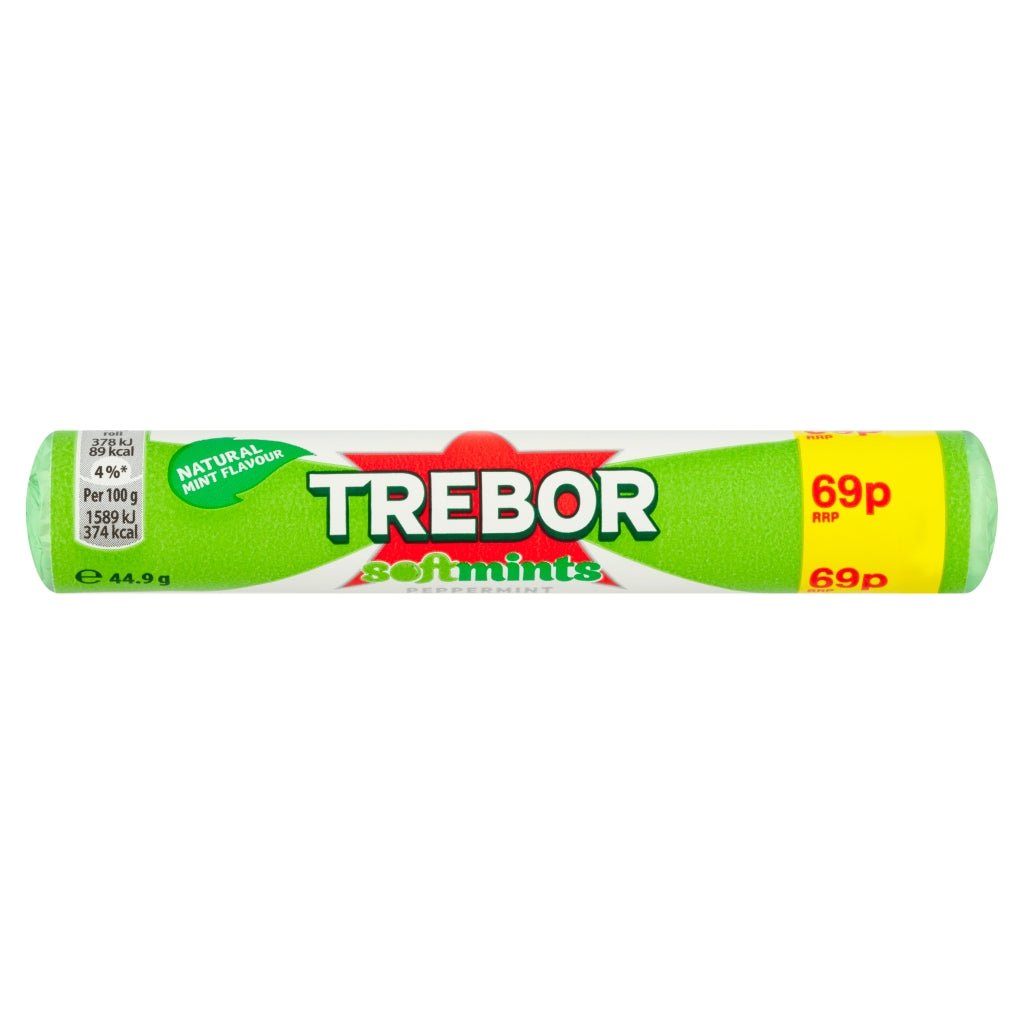 Trebor Softmints Peppermint Candy 44.9g - UK Food & Drink - 7622202210303
