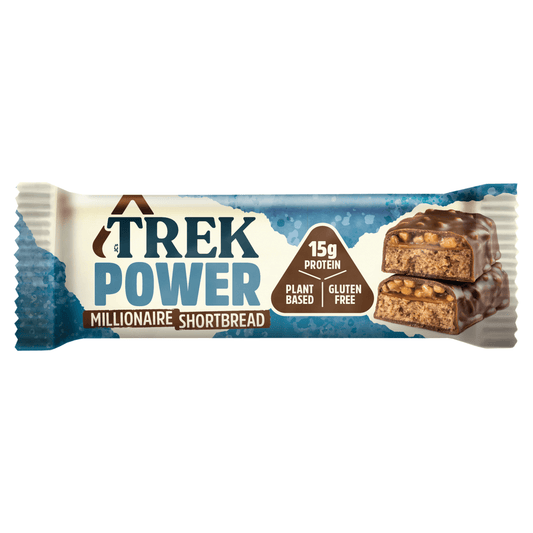 TREK Power Millionaire Shortbread Protein Bar 55g - UK Food & Drink - 5060088709412