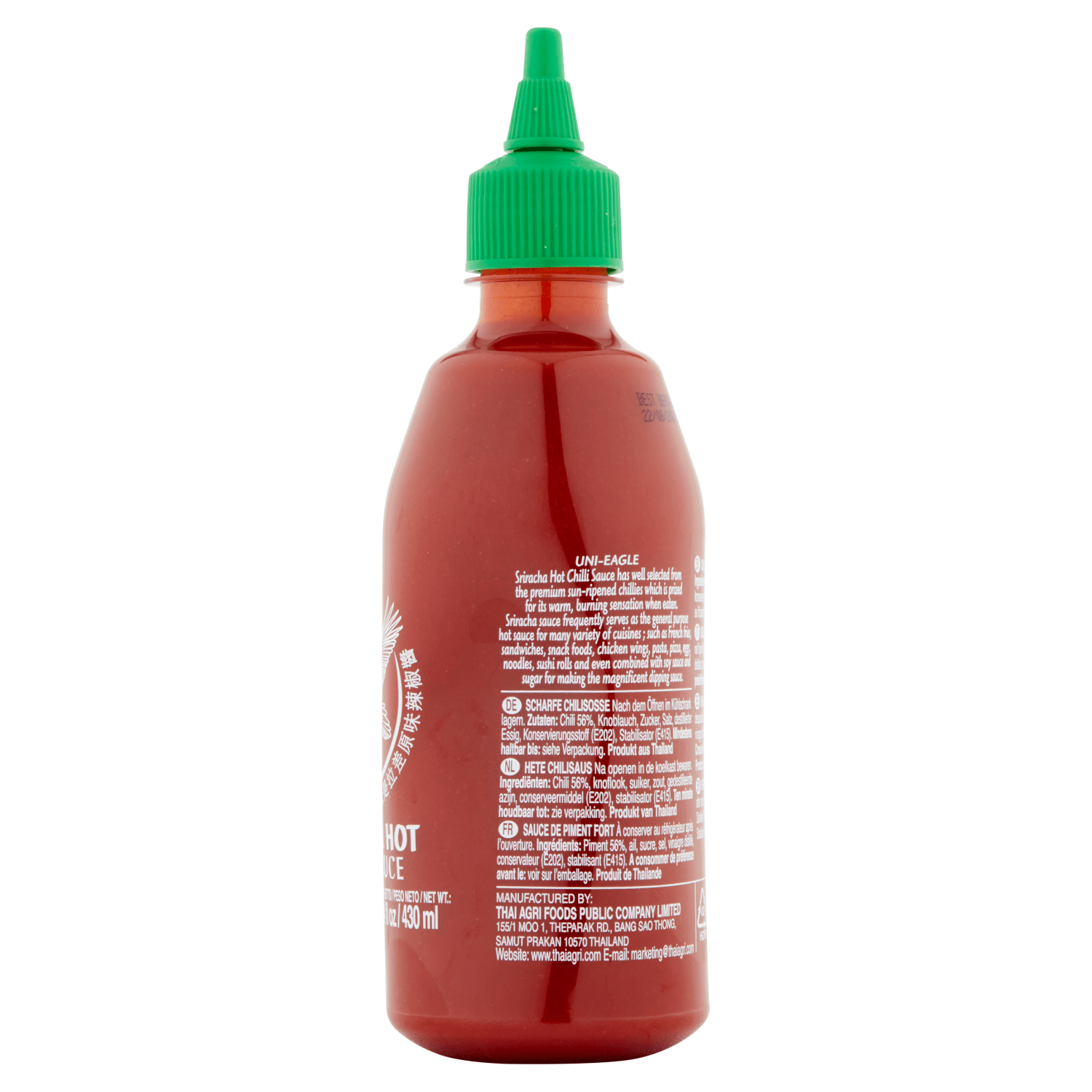Uni - Eagle Sriracha Hot Chilli Sauce 430ml - UK Food & Drink - 16229912437