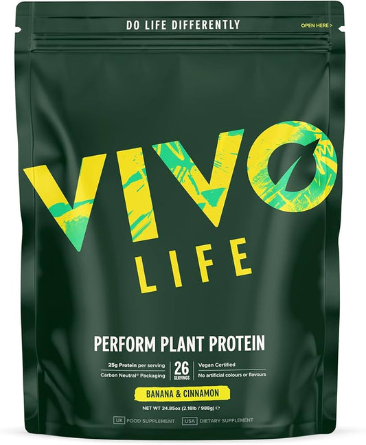 Vivo Life Perform Plant Protein Banana - UK Food & Drink - 5060572521131