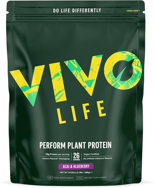 Vivo Life Perform Protein Acai & Blueberry - UK Food & Drink - 5060572521094