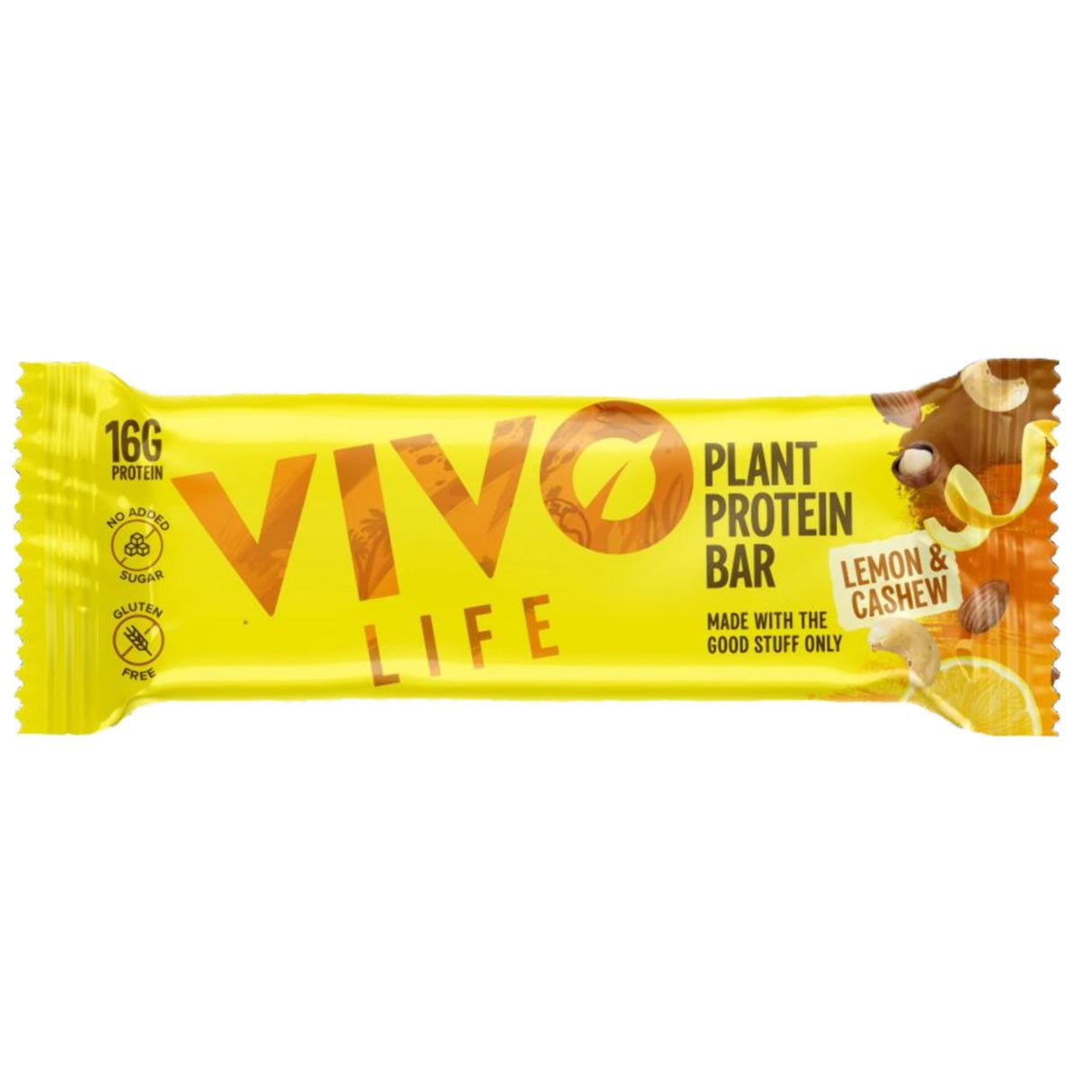 Vivo Life Plant Protein Bar Lemon Cashew - UK Food & Drink - 5060572521810