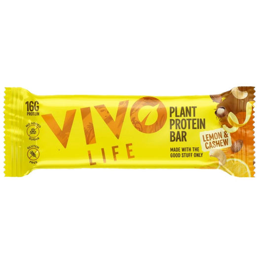 Vivo Life Plant Protein Bar Lemon Cashew - UK Food & Drink - 5060572521810