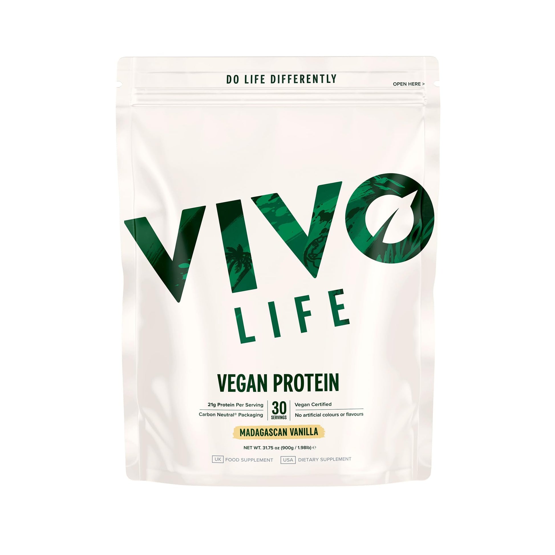 Vivo Life Vegan Protein Vanilla - UK Food & Drink - 5060572521896