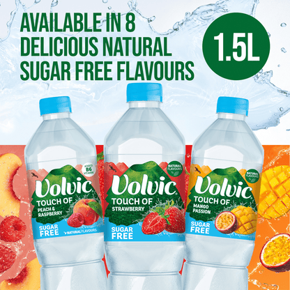 Volvic Touch of Peach & Raspberry 1.5L - UK Food & Drink - 3057640569043