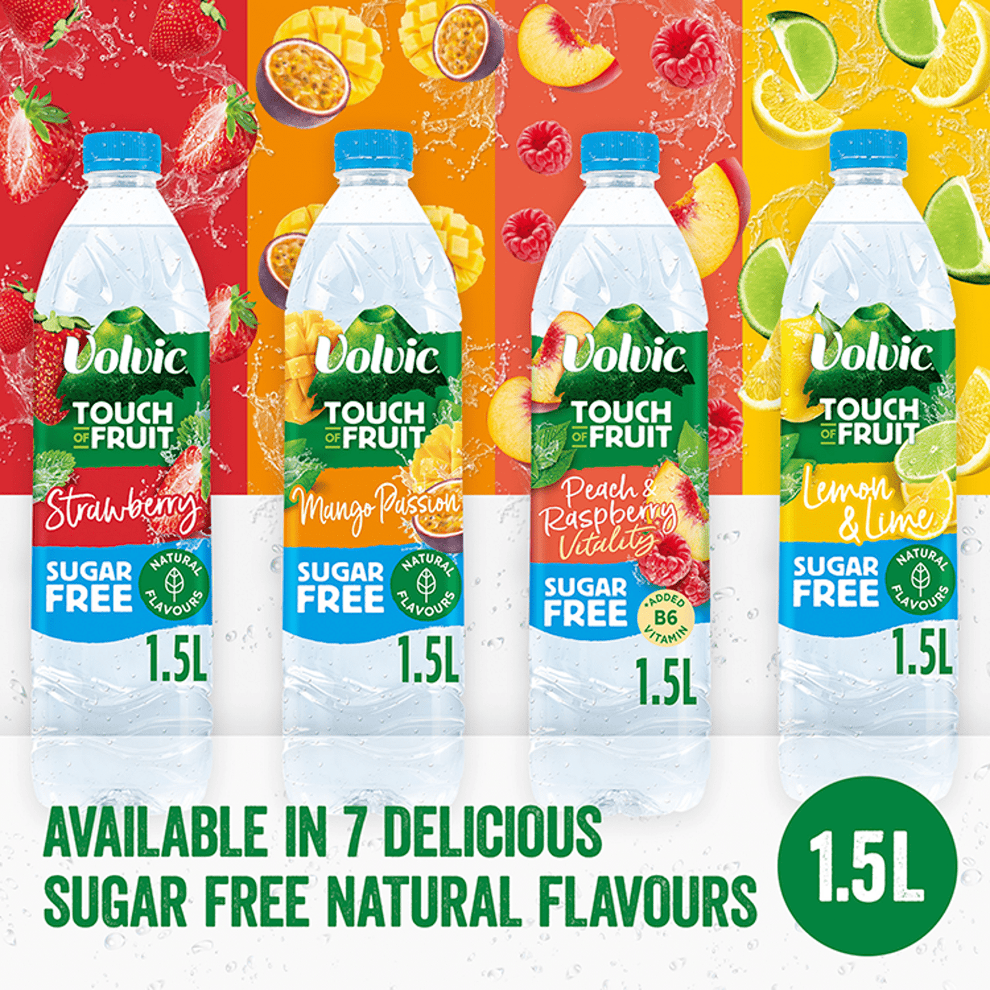Volvic Touch of Strawberry 1.5L - UK Food & Drink - 3057640308338