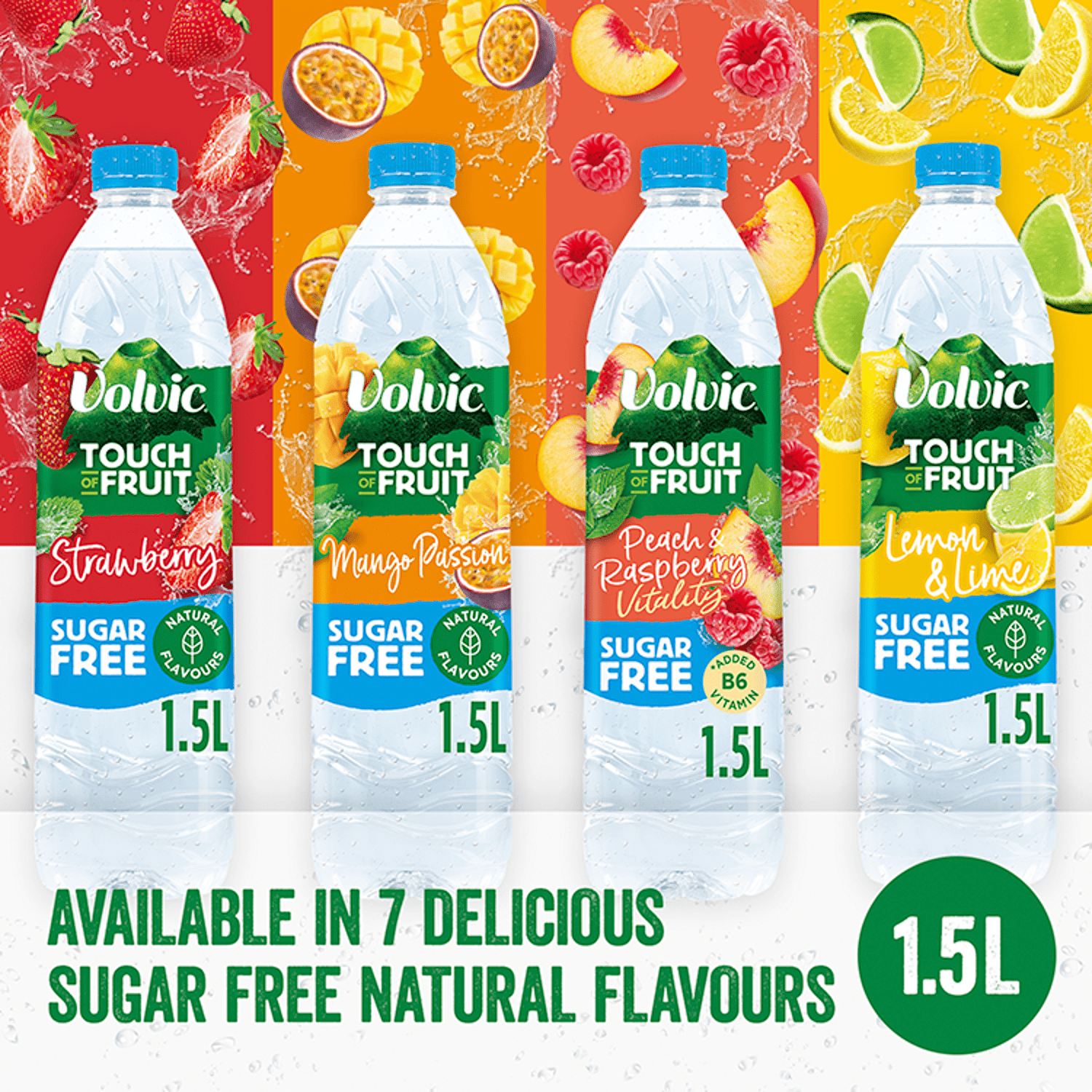 Volvic Touch of Strawberry 1.5L - UK Food & Drink - 3057640308338