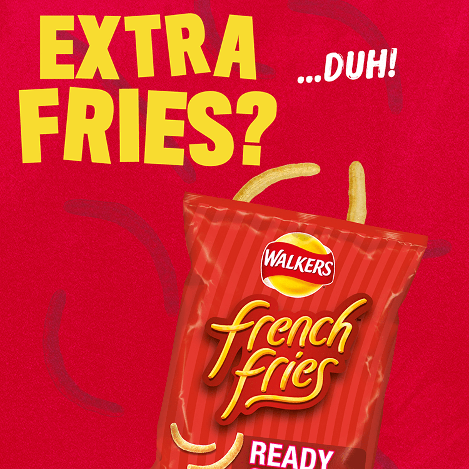 Walkers French Fries Flavour Crispy Potato Snacks 12 x 18g - UK Food & Drink - 5000328542546
