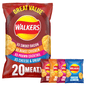 Walkers Meaty Pack 20 x 25g - UK Food & Drink - 5000328019970