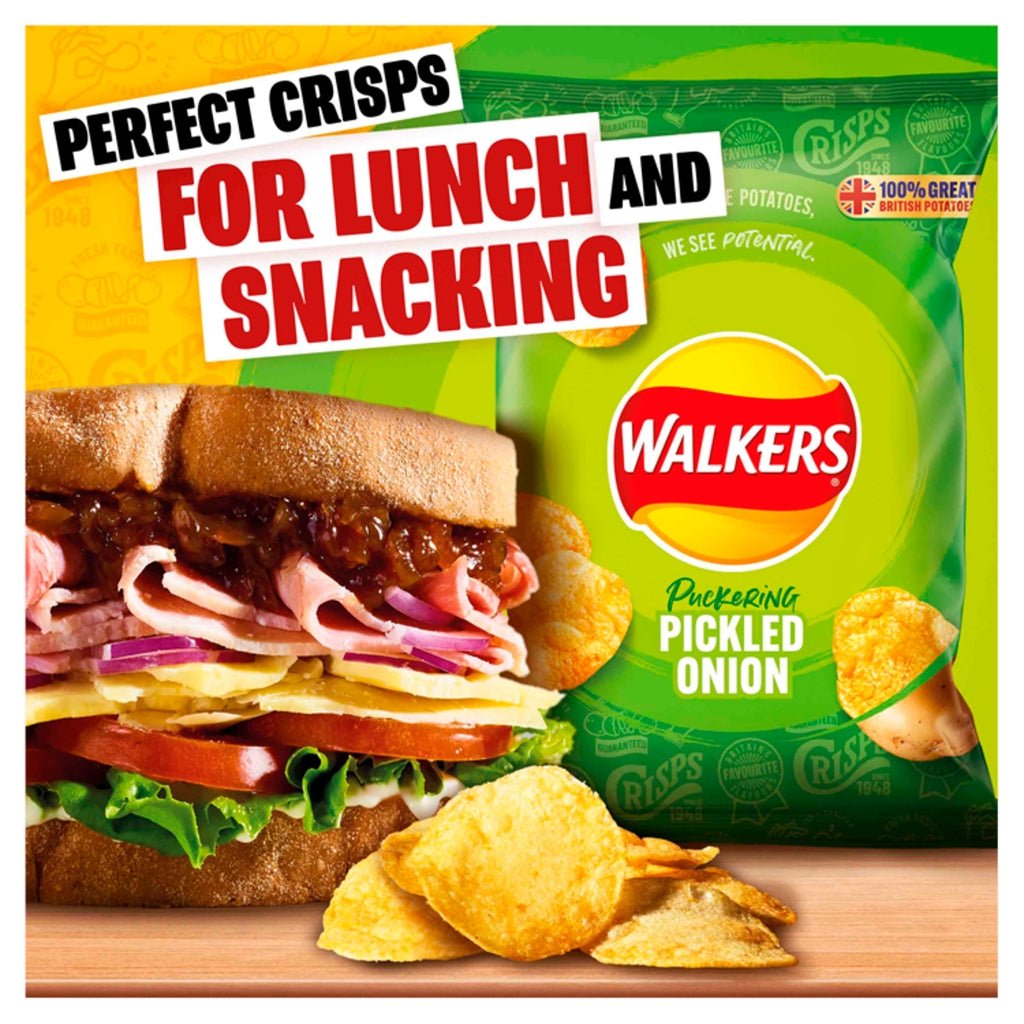 Walkers Pickled Onion 32.5g - UK Food & Drink - 5000328902616