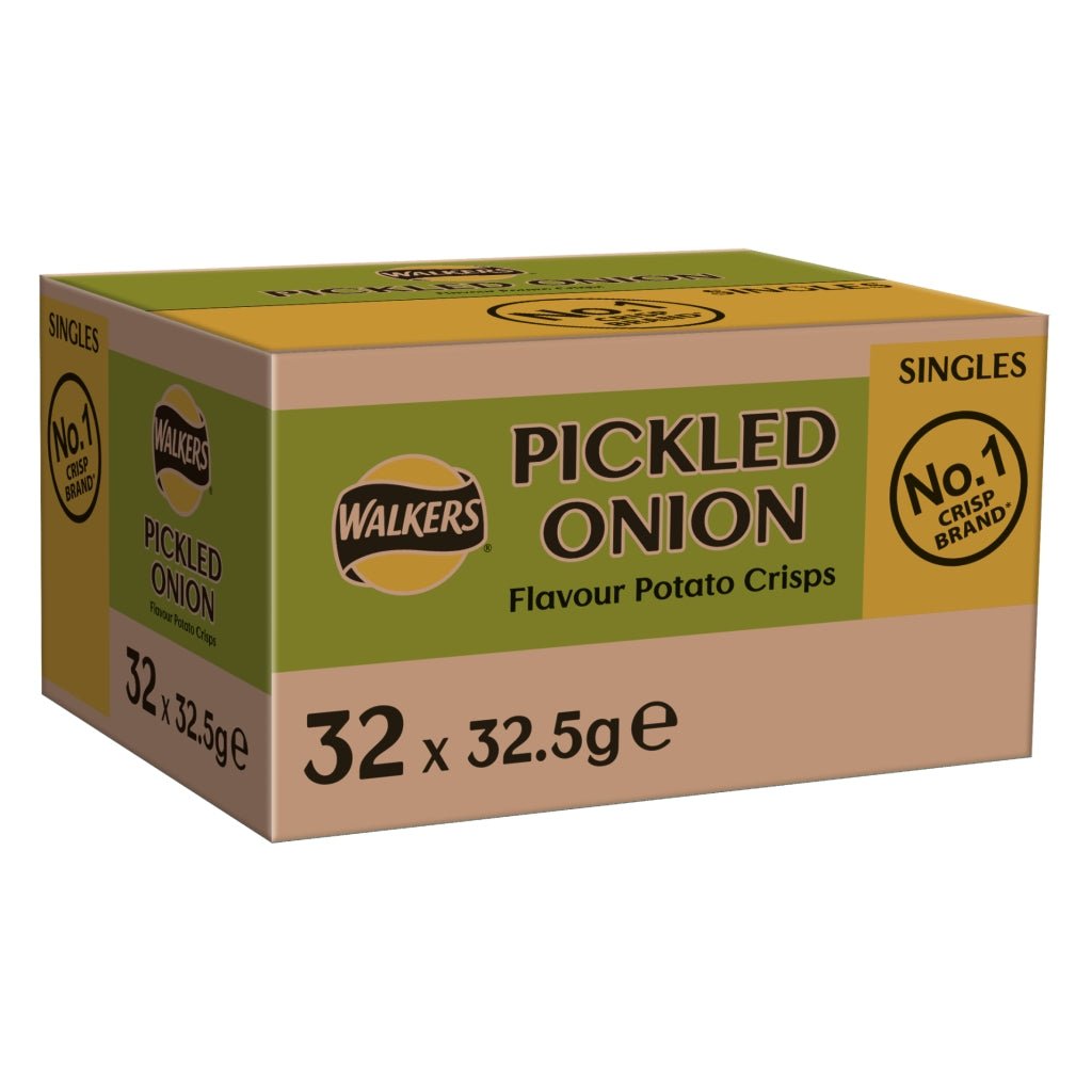 Walkers Pickled Onion 32.5g - UK Food & Drink - 5000328902616