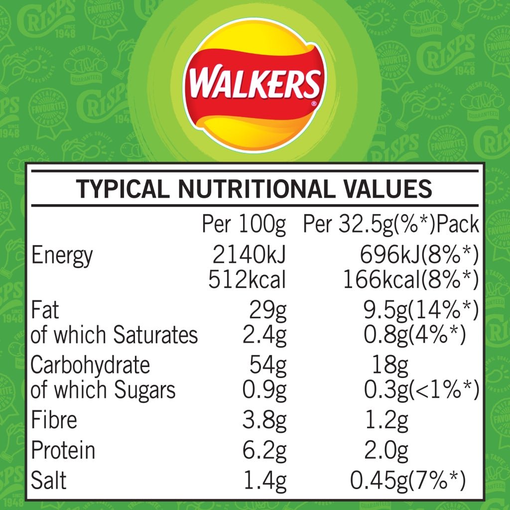 Walkers Pickled Onion 32.5g - UK Food & Drink - 5000328902616