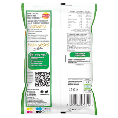 Walkers Pickled Onion 32.5g - UK Food & Drink - 5000328902616