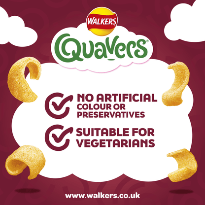 Walkers Quavers BBQ Multipack Snacks Crisps 6x16g - UK Food & Drink - 5000328019123