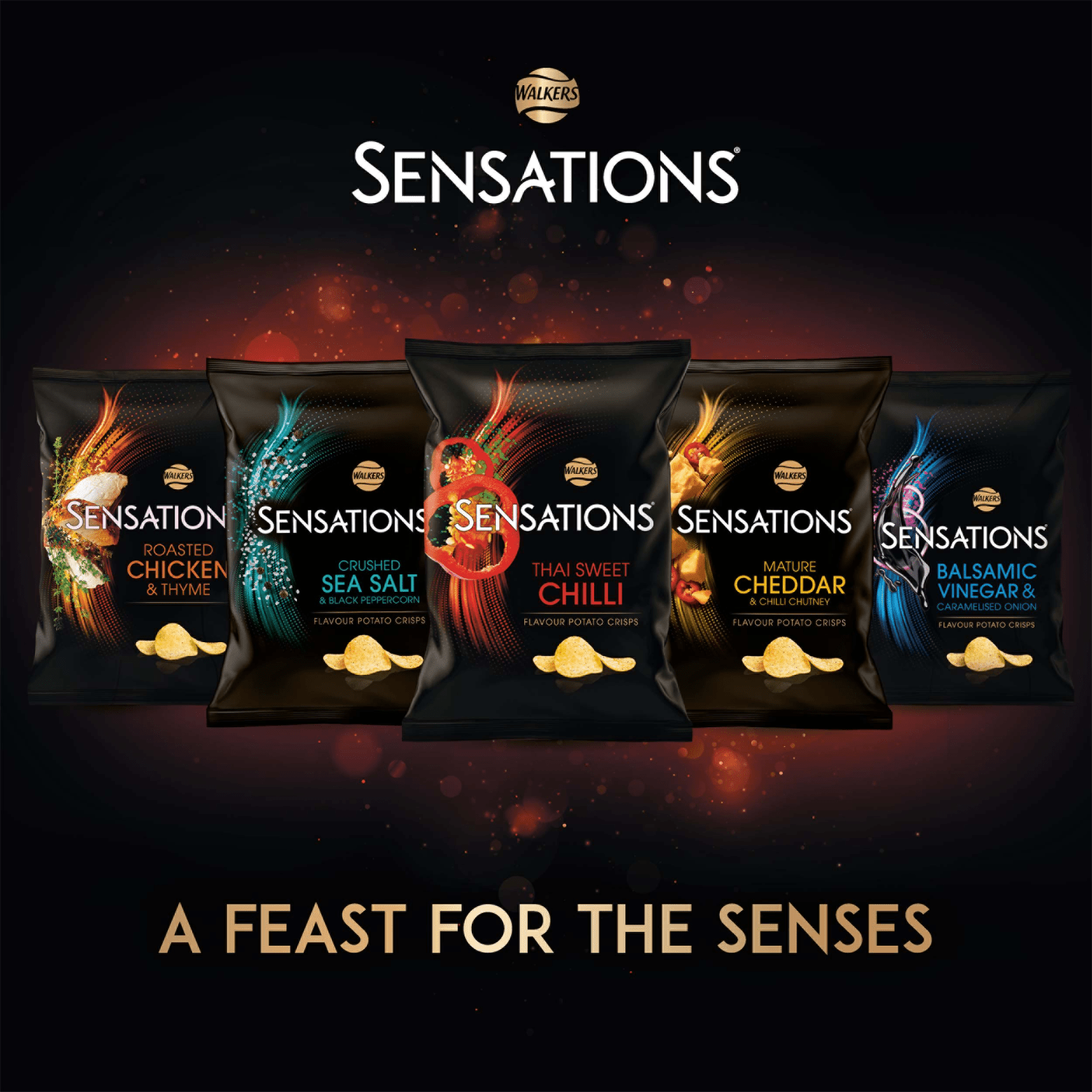 Walkers Sensations Mature Cheddar Cheese & Chilli Crisps 150g - UK Food & Drink - 5000328025469
