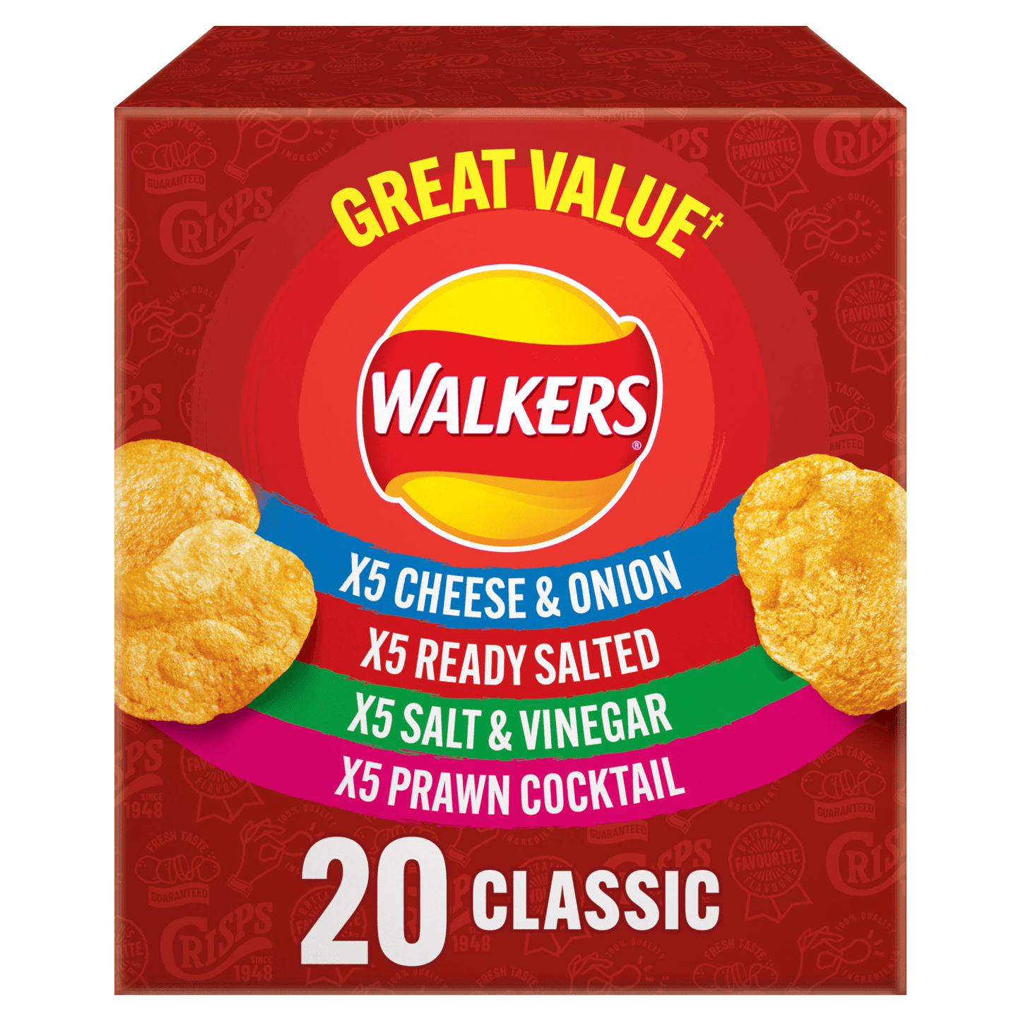 Walkers Variety 20 x 25g - UK Food & Drink - 5000328020112