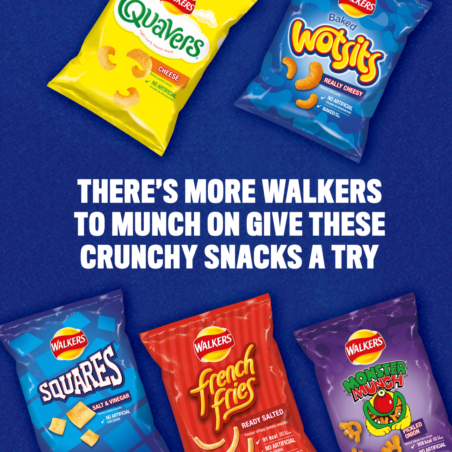 Walkers Wotsits Really Cheesy Multipack Snacks Crisps 12x16.5g - UK Food & Drink - 5000328288529