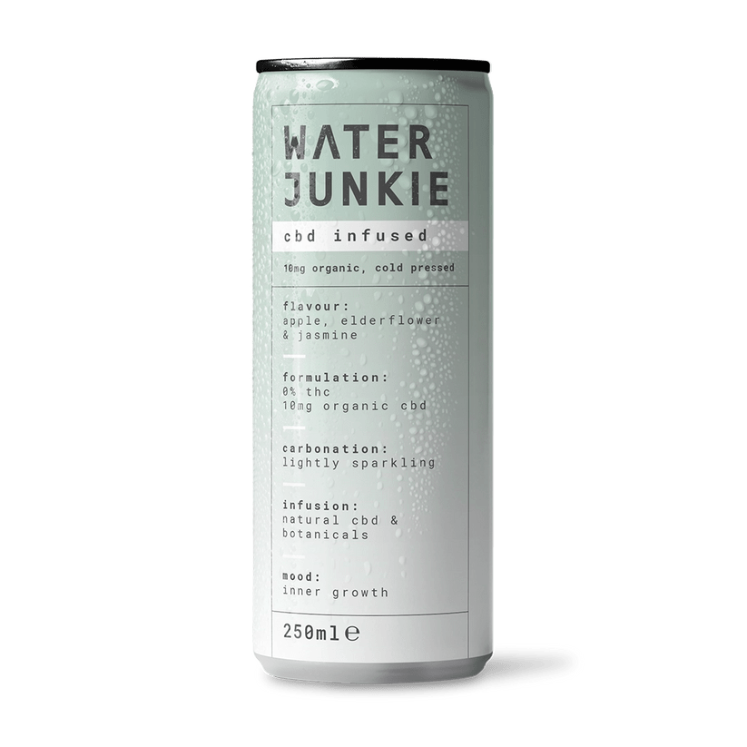 WaterJunkie CBD Infused Apple Elderflower & Jasmine 250ml - UK Food & Drink - 5070002715320