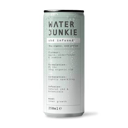 WaterJunkie CBD Infused Apple Elderflower & Jasmine 250ml - UK Food & Drink - 5070002715320
