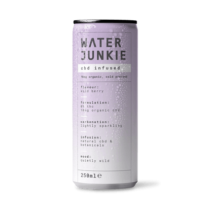 WaterJunkie CBD Infused Wild Berry Drink 250ml - UK Food & Drink - 5070002715306