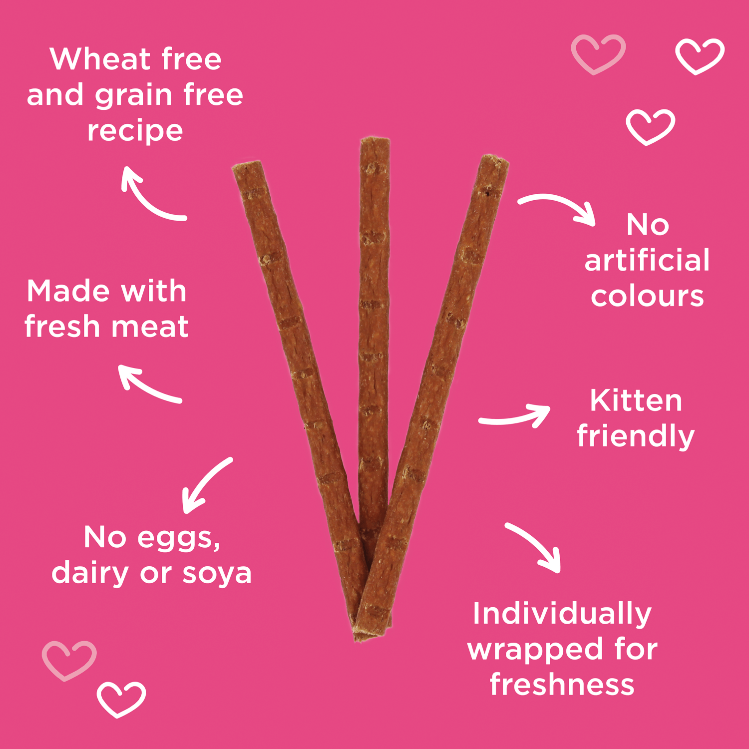 Webbox Tasty Sticks with Salmon & Trout 6 Semi - Moist Tasty Treats 30g - UK Food & Drink - 5012144400405