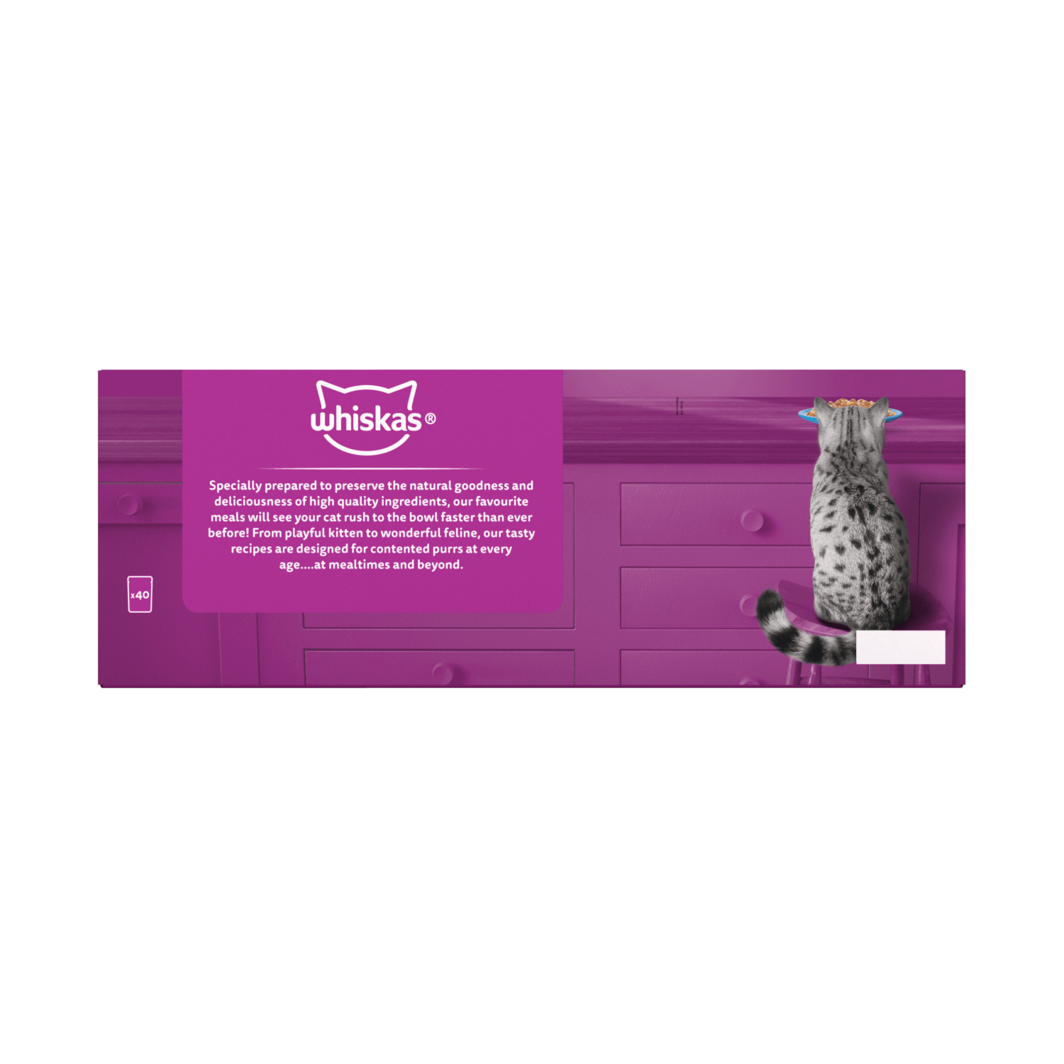Whiskas 1+ Fish Favourites Adult Wet Cat Food Pouches in Jelly 40 x 85g - UK Food & Drink - 5900951303159