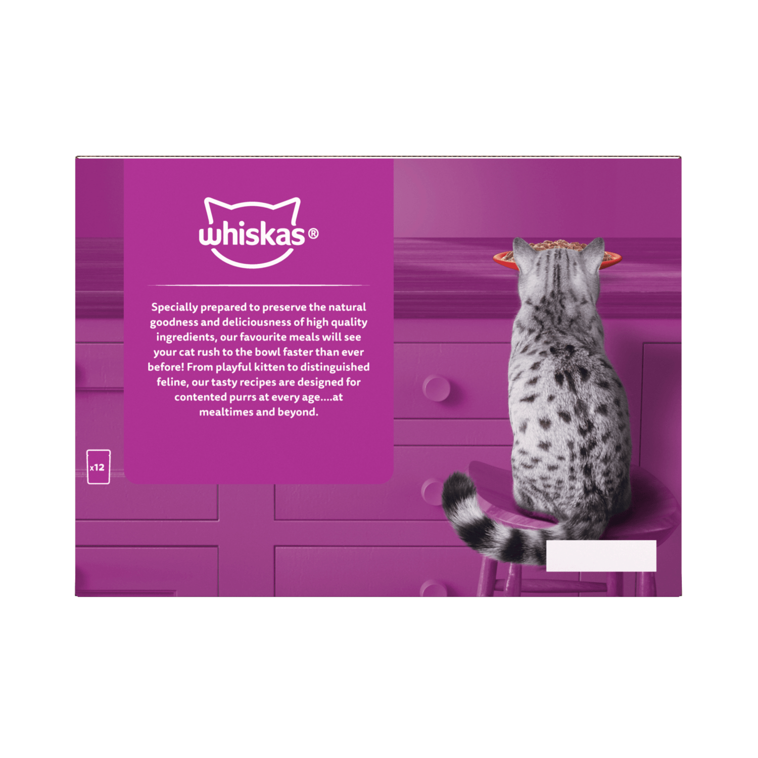 Whiskas 1+ Meaty Meals Adult Wet Cat Food Pouches in Jelly 12 x 85g - UK Food & Drink - 5000166157353
