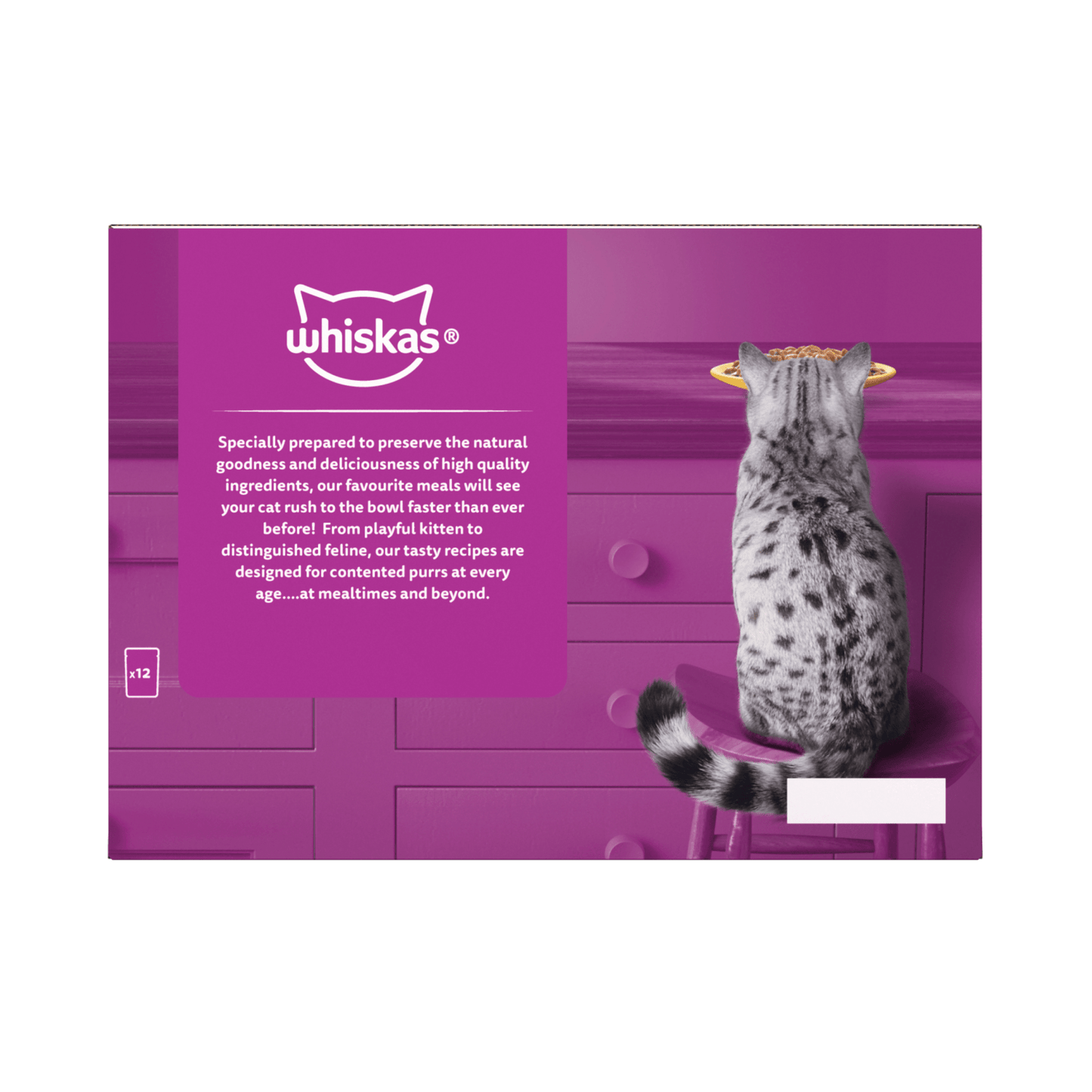 Whiskas 1+ Poultry Feasts Adult Wet Cat Food Pouches in Gravy 12 x 85g - UK Food & Drink - 5000166157490