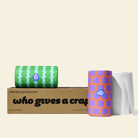 Who Gives a Crap 100% Recycled Kitchen Roll - UK Food & Drink - 9352369000407