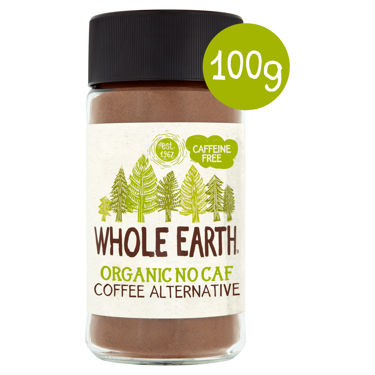 Whole Earth Organic No Caffeine Coffee Alternative 100g - UK Food & Drink - 5011835100808