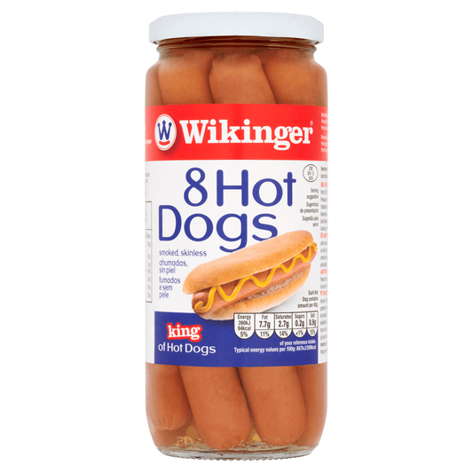 Wikinger 8 Hot Dogs 550g - UK Food & Drink - 4010142026253
