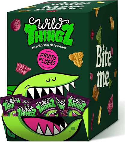 Wild Thingz Organic & Vegan Sweets Fruity Flyers 25g - UK Food & Drink - 5022775000301