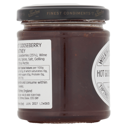 Wilkin & Sons Ltd Tiptree Hot Gooseberry Chutney 230g - UK Food & Drink - 43647831064