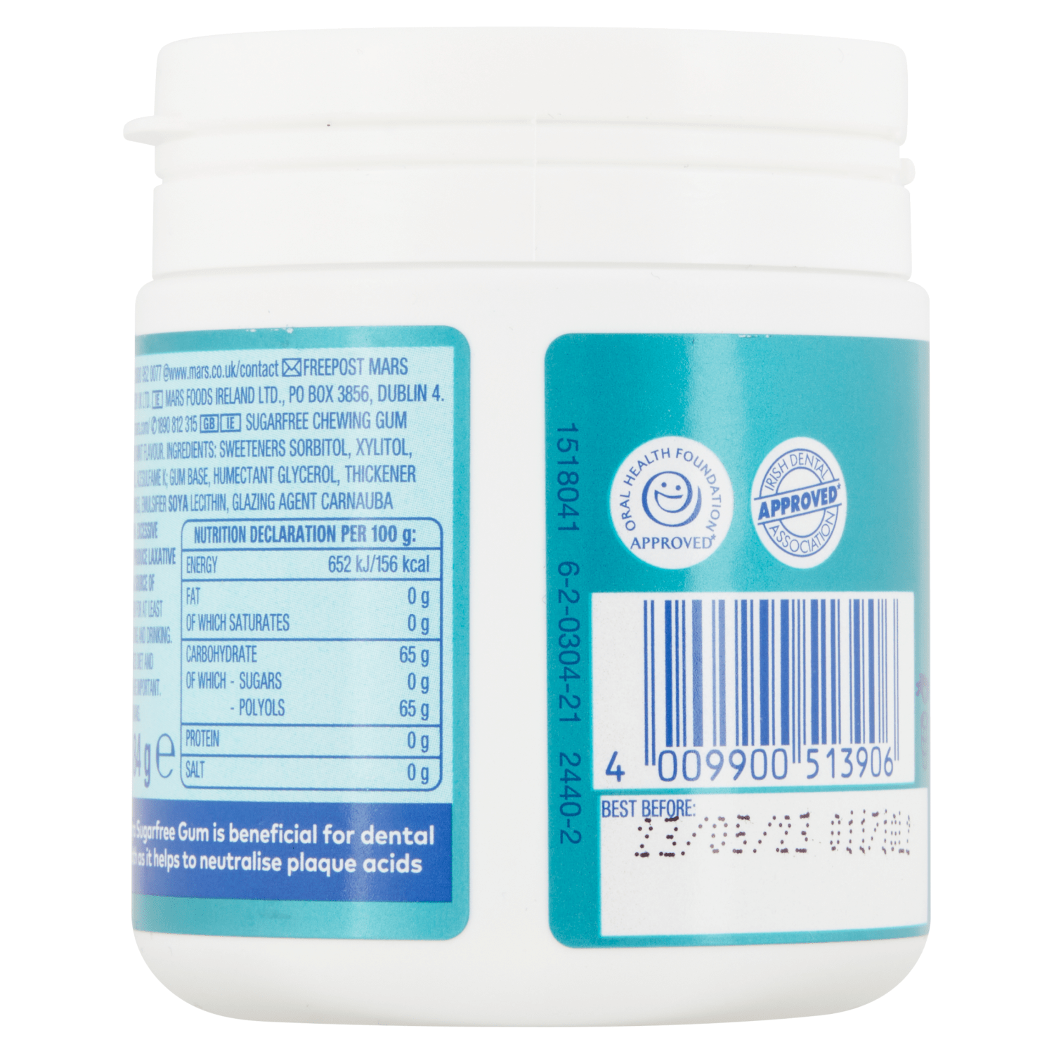 Wrigley's Extra 60 Pieces Cool Breeze Chewing Gum Sugar Free 84g - UK Food & Drink - 4009900513906