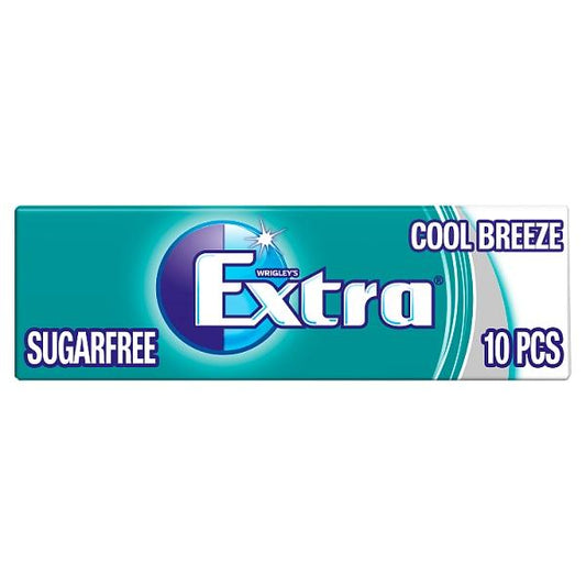 Wrigley's Extra Cool Breeze Chewing Gum Sugar Free 10 Pieces 14g - UK Food & Drink - 42070719