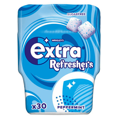 Wrigley's Extra Refreshers Chewing Gum Peppermint Sugar Free Bottle 30 Pieces 67g - UK Food & Drink - 4009900535861