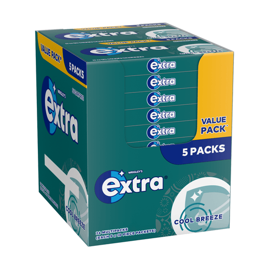 Wrigley's Extra Spearmint 5 x 14g (70g) - UK Food & Drink - 4009900549349