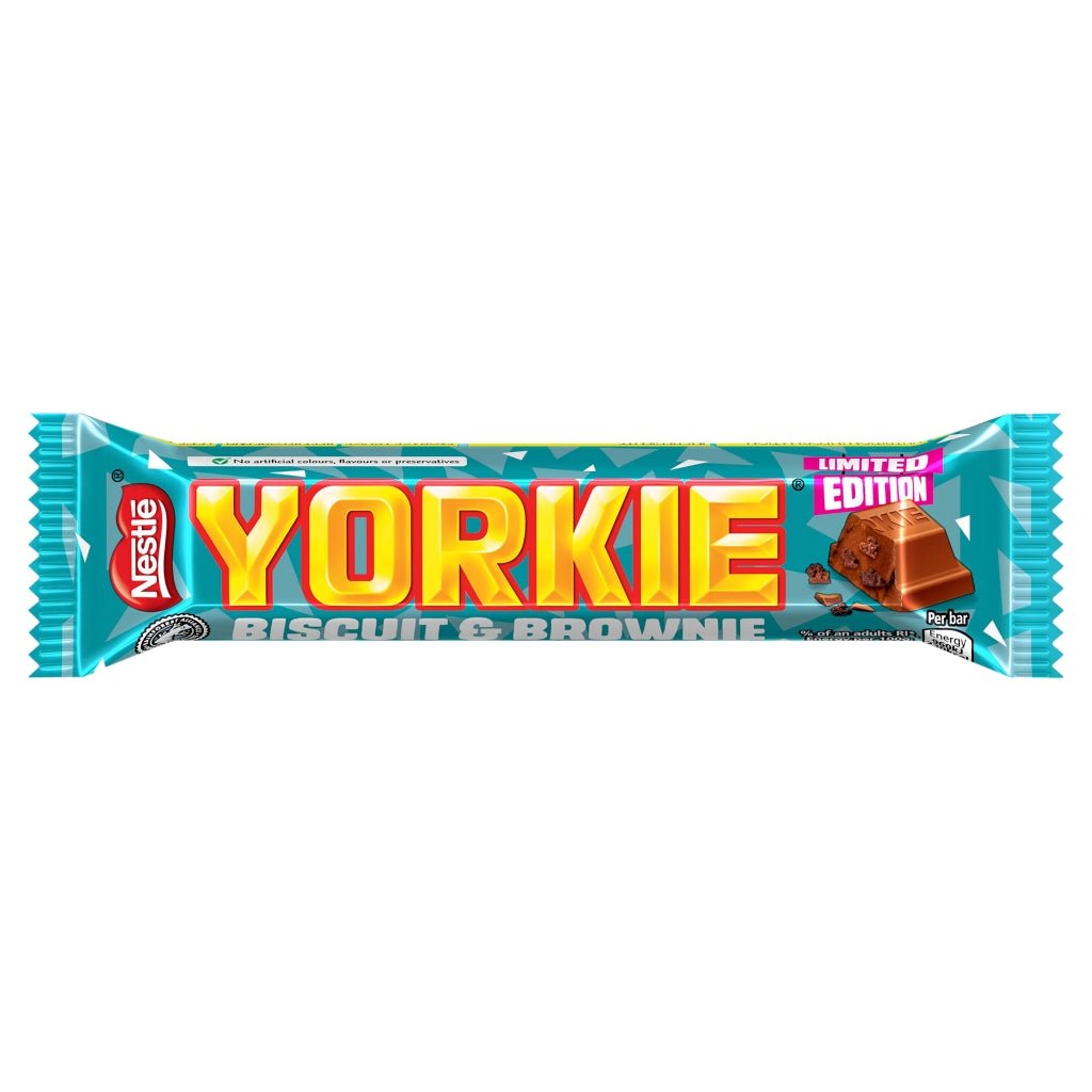Yorkie Brownie Single Bar - UK Food & Drink - 8445291384934